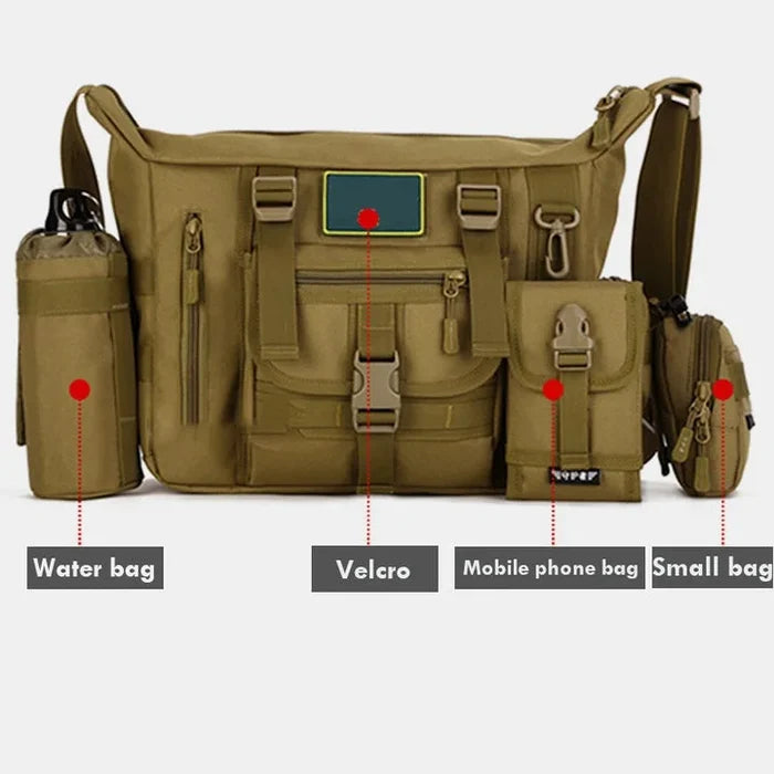 Waterproof Tactical Military Multi-Pocket Crossbody Bag