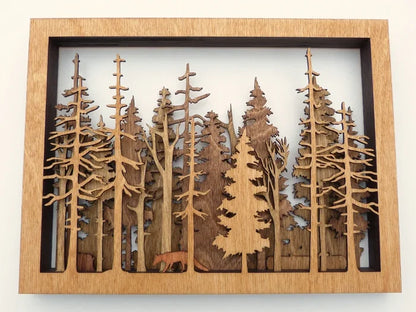 Forest Wildlife - Handcrafted Art